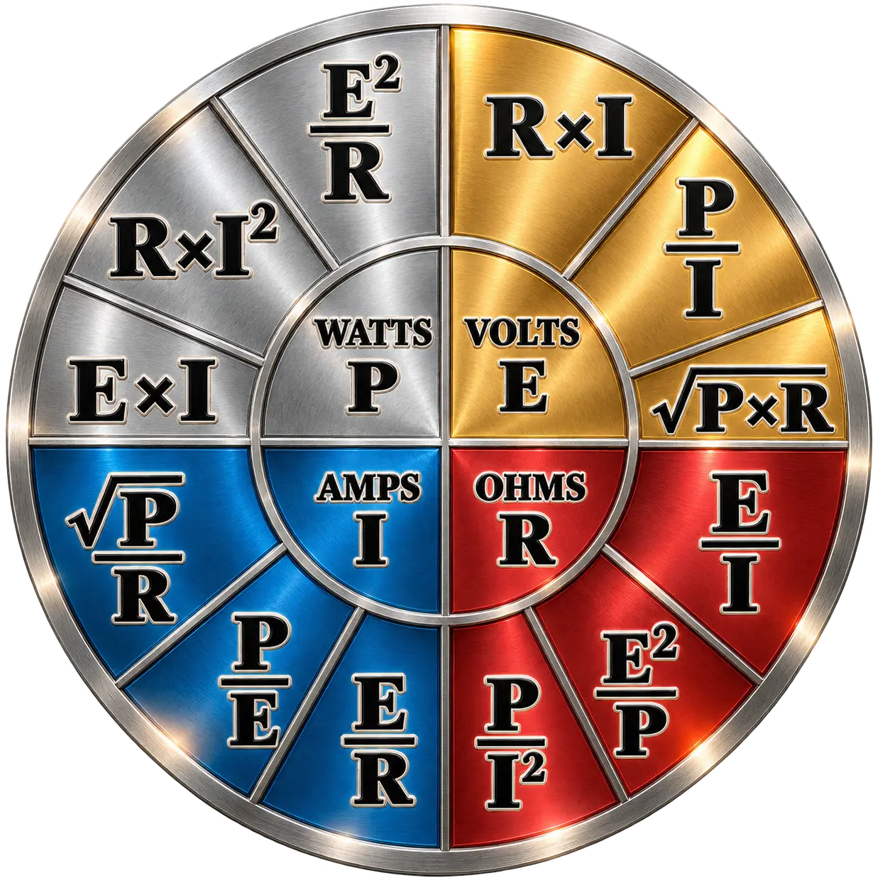 Ohm's Law and Power Color Wheel